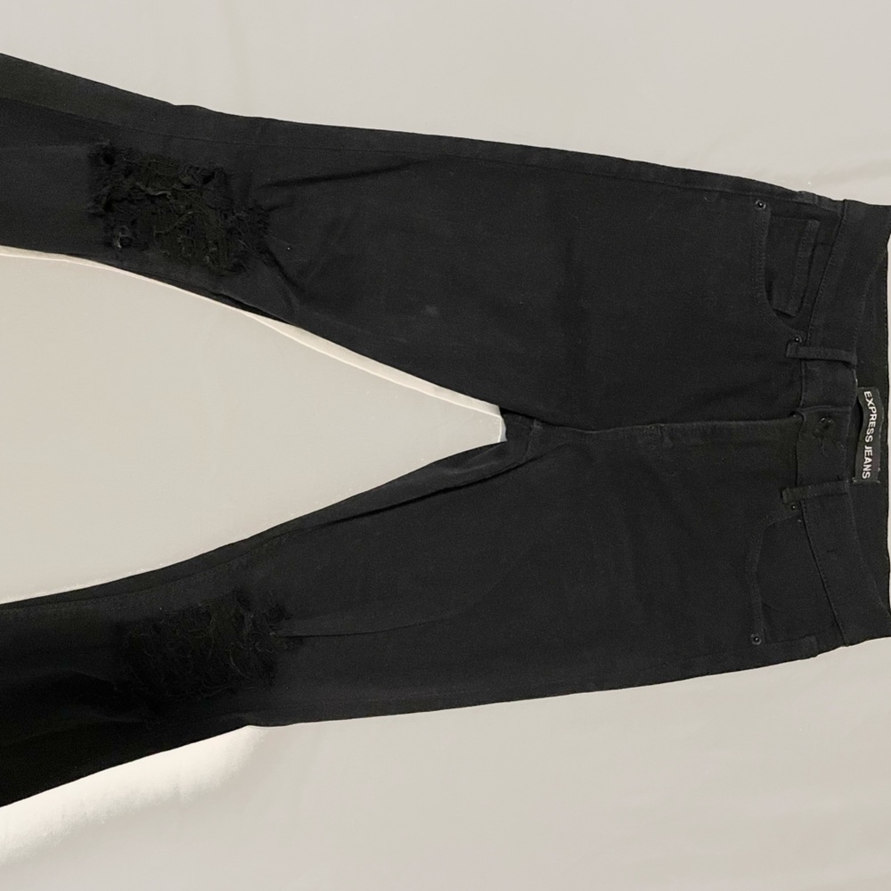 EXPRESS Legging High Rise Denim - Picture 16 of 16